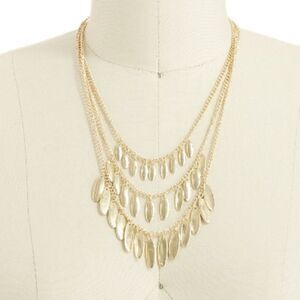 Reversible Gold Three layer Necklace!